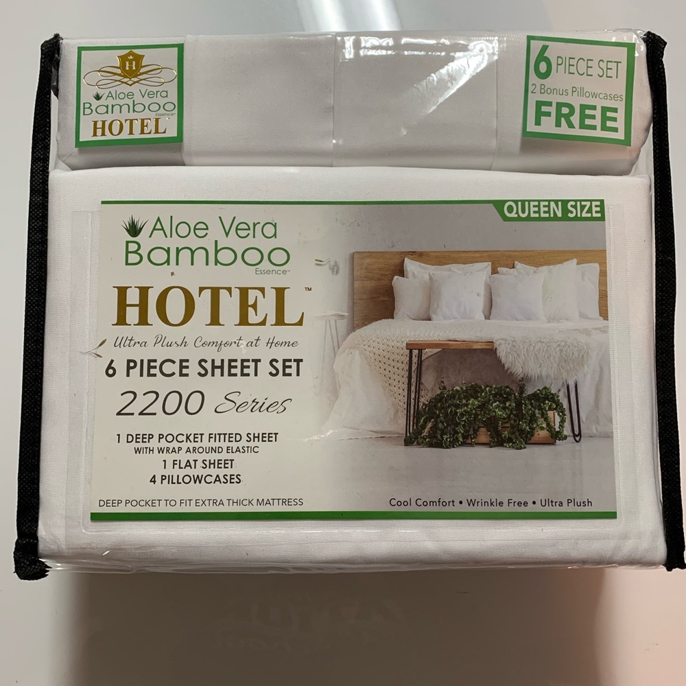 Aloe Vera Bamboo Hotel Bedsheet